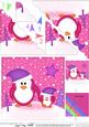 Xmas Penguin Felties Scallop Corner Side Stacker Topper