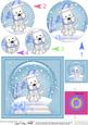 Xmas Westie Dog Snowglobe Circle Pyramage Topper
