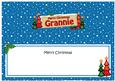 Xmas Grannie Trees Signpost Large Dl Matching Insert