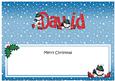Merry Christmas David Snowmen Matching Large Dl Insert