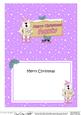 Christmas Aunty Polar Bear Signpost 5x7 Matching Insert