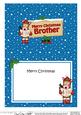Christmas Brother Gigi Horse Signpost 5x7 Matching Insert