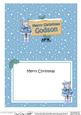 Christmas Godson Gigi Horse Signpost 5x7 Matching Insert