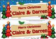 Xmas Claire & Darren Trees Signpost Lge Dl Easicut Decoupage