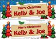 Xmas Kelly & Joe Trees Signpost Lge Dl Easicut Decoupage