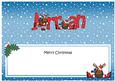 Merry Christmas Aaran Rudolph Matching Large Dl Insert