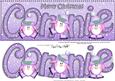 Merry Christmas Connie Penguins Large Dl & 3D Decoupage