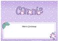 Merry Christmas Connie Penguins Matching Large Dl Insert