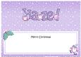 Merry Christmas Hazel Penguins Matching Large Dl Insert