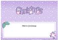 Xmas Merry Christmas Penguins Matching Large Dl Insert