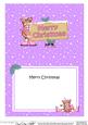 Xmas Merry Christmas Horse Signpost 5x7 Matching Insert