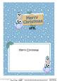Xmas Merry Christmas Owls Signpost 5x7 Matching Insert