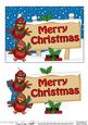 Xmas Merry Christmas Robins Signpost 5x7 Easicut Decoupage