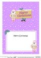 Xmas Merry Christmas Santa Signpost 5x7 Matching Insert