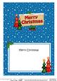 Xmas Merry Christmas Trees Signpost 5x7 Matching Insert