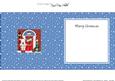 Singing Westie Dog Christmas Door Matching Square Insert