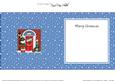 Singing Westie Dog Christmas Door Matching Square Insert