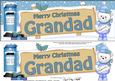 Christmas Grandad Teddy Signpost Lge Dl Easicut Decoupage