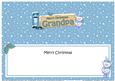 Christmas Grandpa Teddy Signpost Large Dl Matching Insert