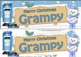 Christmas Grampy Teddy Signpost Lge Dl Easicut Decoupage