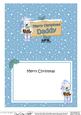 Xmas Daddy Westie Dog Signpost 5x7 Matching Insert