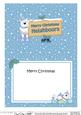 Xmas Neighbours Bear Signpost 5x7 Matching Insert