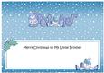 Xmas Little Brother Snowmen Matching Large Dl Insert