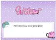 Xmas Little Sister Sleigh Matching Large Dl Insert
