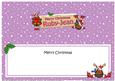 Xmas Ruby-jean Rudolph Signpost Large Dl Matching Insert