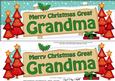 Xmas Great Grandma Trees Signpost Large Dl