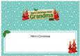 Xmas Great Grandma Trees Signpost Large Dl Insert