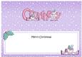 Merry Christmas Courtney Snowmen Matching Large Dl Insert