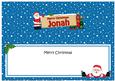 Xmas Jonah Santa Signpost Large Dl Matching Insert