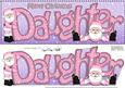 Merry Christmas Daughter Santa Large Dl & 3D Decoupage