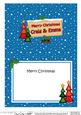 Xmas Craig & Emma Trees Signpost 5x7 Matching Insert