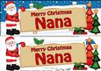 Christmas Nana Santa Signpost Large Dl Easicut 3D Decoupage