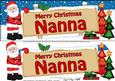Christmas Nanna Santa Signpost Large Dl Easicut 3D Decoupage