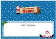 Christmas Nanny Santa Signpost Large Dl Matching Insert