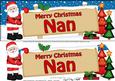 Christmas Nan Santa Signpost Large Dl Easicut 3D Decoupage