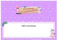Xmas Granddaughter Teddy Signpost Lge Dl Matching Insert