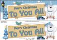 Xmas to You All Bear Signpost Lge Dl Easicut Decoupage
