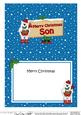 Xmas Son Polar Bear Signpost 5x7 Matching Insert