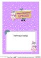 Xmas Granny Teddy Tess Signpost 5x7 Matching Insert