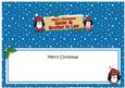 Xmas Sister & Brother in Law Penguin Signpost Lge Dl Insert