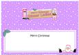 Xmas Dinner Ladies Santa Signpost Large Dl Matching Insert