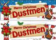 Xmas Dustmen Rudolph Signpost Large Dl Easicut Decoupage