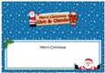Xmas Glyn & Glenda Santa Signpost Lge Dl Matching Insert