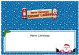 Xmas Dinner Ladies Santa Signpost Lge Dl Matching Insert