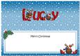 Xmas Lucy Rudolph Matching Large Dl Insert