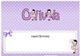 Girlz Birthday Olivia Large Dl Matching Large Dl Insert